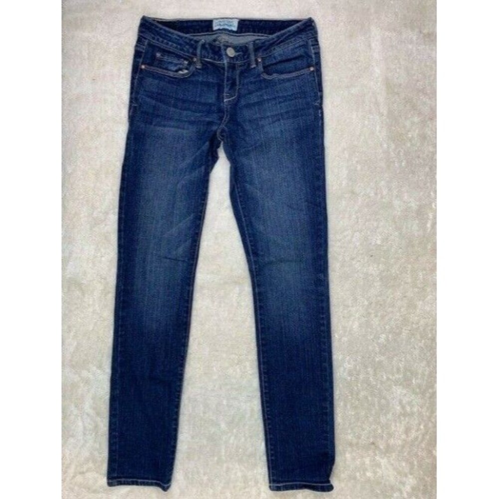Aeropostale Size 1/2 Short Womens Jean Ashley Ultra Skinny Stretch Dark Wash Low